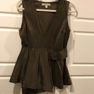 Banana republic Khaki coloured Silk tunic style